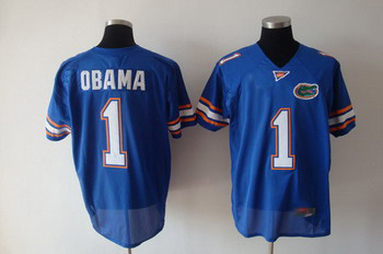 Florida Gators 1 obama blue NCAA Jerseys