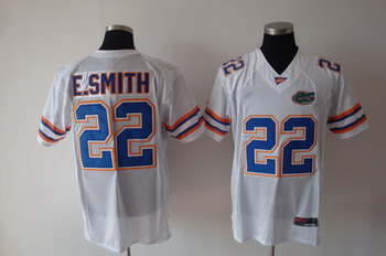 Florida Gators 22 E.Smith White NCAA Jerseys