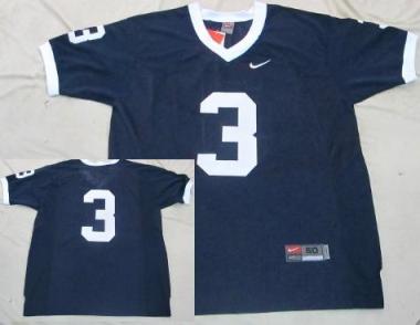 Penn State Nittany Lions 3 Blue NCAA Jersey
