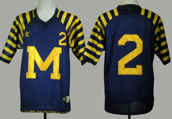 Michigan Wolverines 2# Charles Woodson Navy Blue Under The Lights College Football Jersey