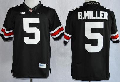 Ohio State Buckeyes 5 Braxton Miller Black College Football Limited NCAA Jerseys
