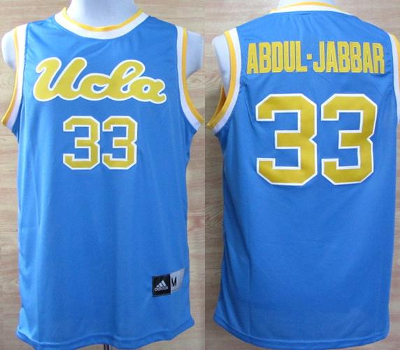 UCLA Bruins 33 Kareem Abdul-Jabbar Blue College Basketball NCAA Jerseys