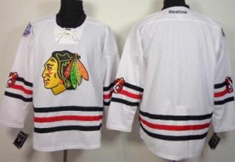Chicago Blackhawks Blank White 2015 Winter Classic Stitched NHL Hockey Jersey
