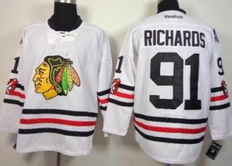 Chicago Blackhawks #91 Brad Rchards White 2015 Winter Classic Stitched NHL Hockey Jersey