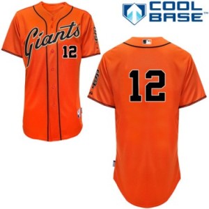 San Francisco Giants #12 Joe Panik Orange Alternate Cool Base Stitched Baseball Jersey