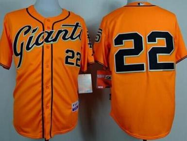 San Francisco Giants 22 Will Clark Orange Alternate Cool Base Stitched Baseball Jersey