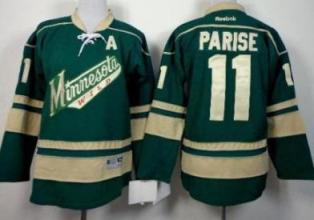 Youth Minnesota Wild #11 Zach Parise Green Stitched NHL Jersey