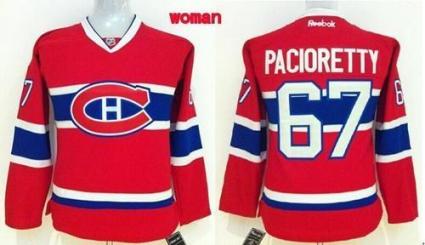 Women's Montreal Canadiens #67 Max Pacioretty Red Home Stitched NHL Jersey