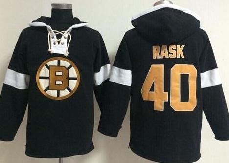 Boston Bruins #40 Tuukka Rask Black NHL Pullover Hoodie