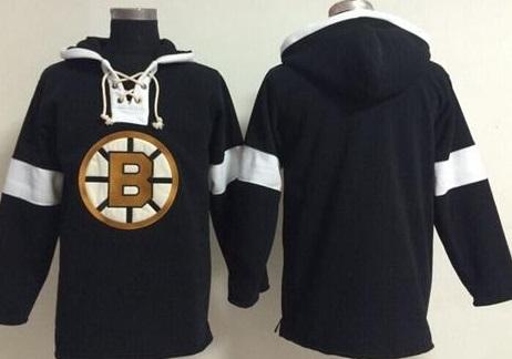 Boston Bruins Blank Black NHL Pullover Hoodie