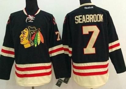 Chicago Blackhawks #7 Brent Seabrook Black 2015 Winter Classic Stitched NHL Jersey