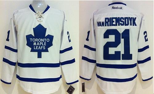 Toronto Maple Leafs 21 James Van Riemsdyk White Stitched NHL Jersey