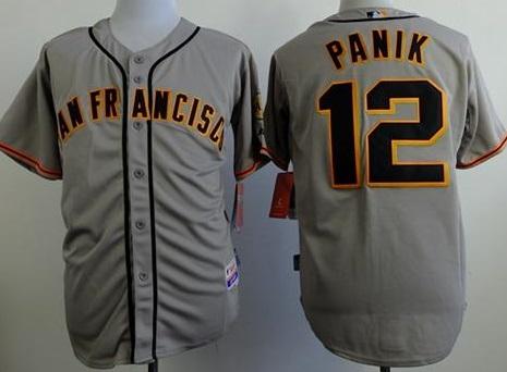 San Francisco Giants #12 Joe Panik Grey Road Cool Base Stitched Baseball Jersey