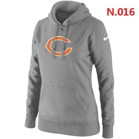 Chicago Bears Women's Nike Club Rewind Pullover Hoodie ?C Light grey
