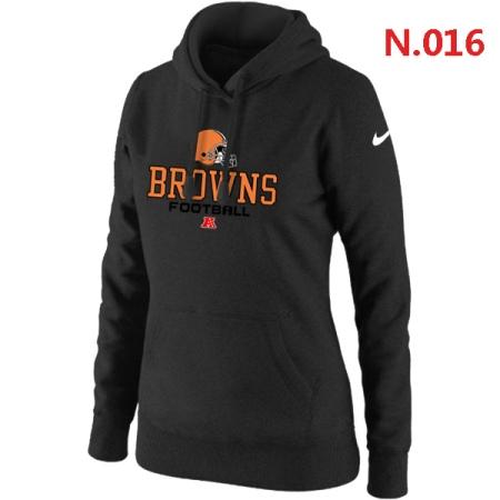 Cleveland Browns Women's Nike Critical Victory Pullover Hoodie Black