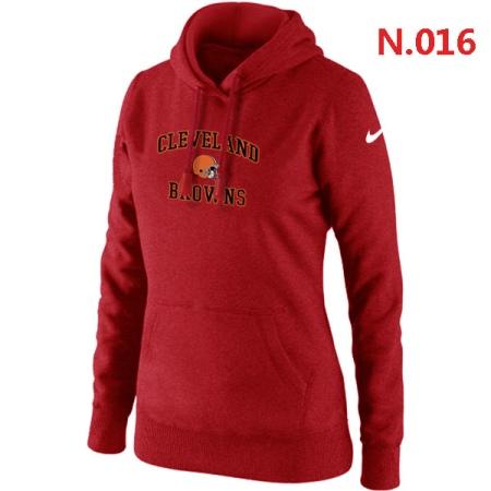 Cleveland Browns Women's Nike Heart & Soul Pullover Hoodie Red