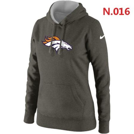 Denver Broncos Women's Nike Club Rewind Pullover Hoodie ?C Dark grey