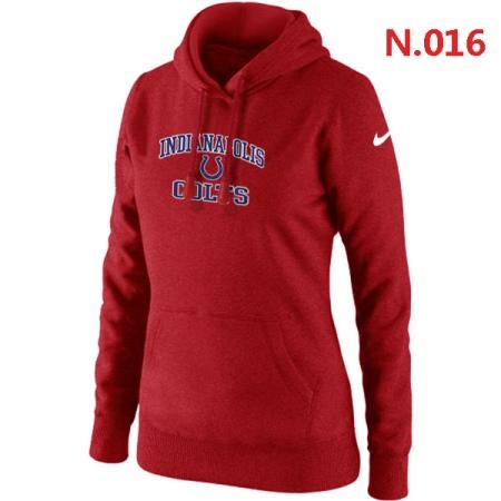 Indianapolis Colts Women's Nike Heart & Soul Pullover Hoodie Red