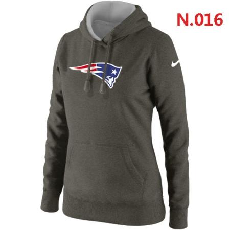 New England Patriots Women's Nike Club Rewind Pullover Hoodie ?C Dark grey