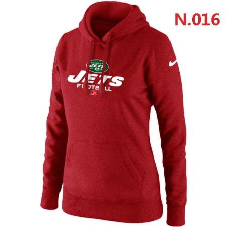 New York Jets Women's Nike Critical Victory Pullover Hoodie Red