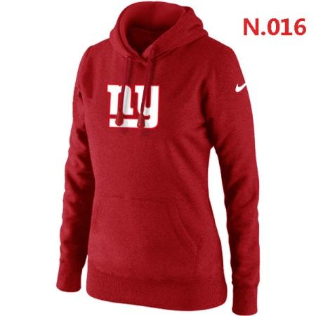New York Giants Women's Nike Club Rewind Pullover Hoodie ?C Red
