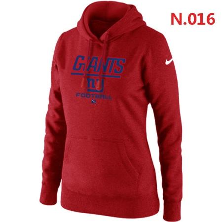 New York Giants Women's Nike Critical Victory Pullover Hoodie Red