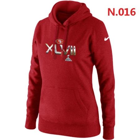 San Francisco 49ers Women's Nike Club Rewind Pullover Hoodie ?C Red 2