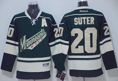 Minnesota Wild #20 Ryan Suter Green Stitched NHL Jersey