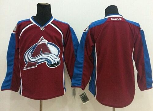 Colorado Avalanche Blank Stitched Red NHL Jersey