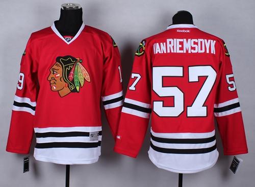 Chicago Blackhawks #57 Trevor Van Riemsdyk Red Stitched NHL Jersey
