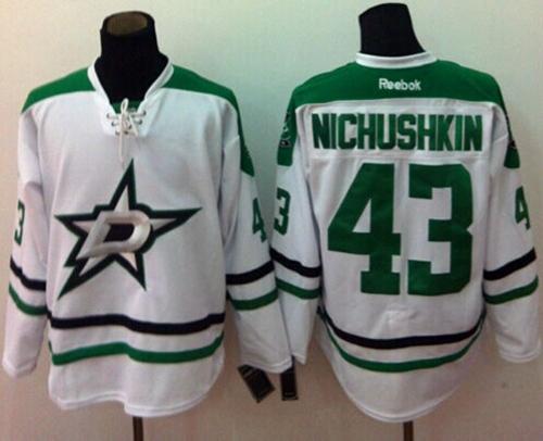 Dallas Stars #43 Valeri Nichushkin White Stitched NHL Jersey
