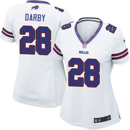 Women's Nike Bills #28 Ronald Darby White Stitched NFL Jerseys