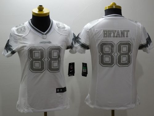 Women's Nike Cowboys #88 Dez Bryant White Stitched NFL Limited NFL Jerseys