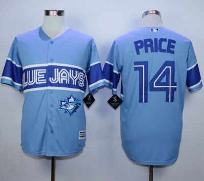 Blue Jays #14 David Price Light Blue Exclusive New Cool Base Stitched Baseball Jersey