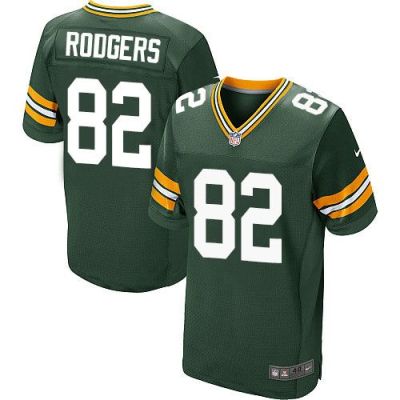 Nike Packers #82 Richard Rodgers Green Team Color Men's NFL Elite Jersey