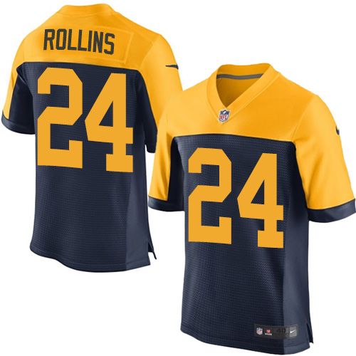 Nike Packers #24 Quinten Rollins Navy Blue Alternate Men's NFL Elite Jerseys