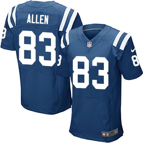 Nike Colts #83 Dwayne Allen Royal Blue Team Color Men's Stitched NFL Elite Jerseys