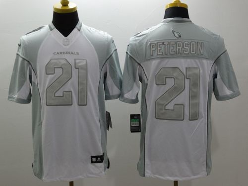 Nike Cardinals #21 Patrick Peterson White Men's Stitched NFL Limited Jerseys