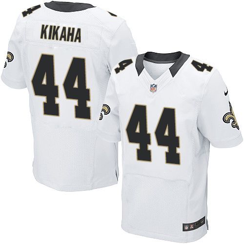 Nike Saints #44 Hau'oli Kikaha White Men's Stitched NFL Elite Jersey