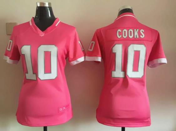 Women's Nike Saints #10 Brandin Cooks 2015 Pink Bubble Gum NFL Jersey