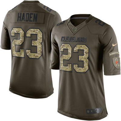Nike Cleveland Browns #23 Joe Haden Green Salute To Service Limited NFL Jersey