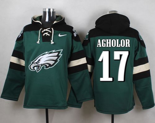 Nike Philadelphia Eagles #17 Nelson Agholor Midnight Green Player Pullover NFL Hoodie