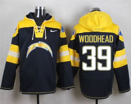 Nike San Diego Chargers #39 Danny Woodhead Navy Blue Player Pullover NFL Hoodie