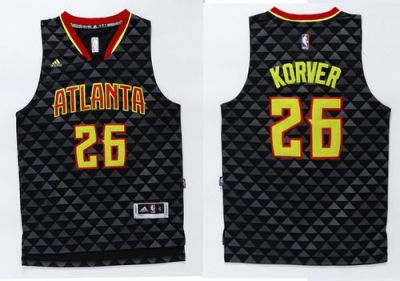 Atlanta Hawks #26 Kyle Korver Black Swingman Stitched NBA Jersey