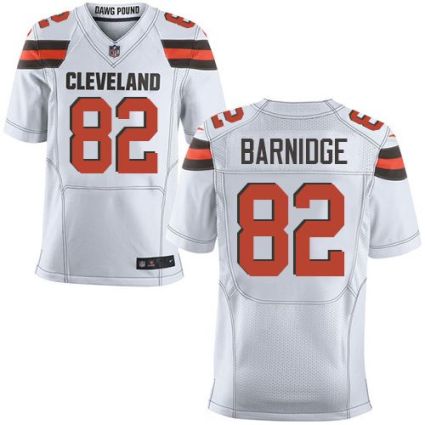 Nike Cleveland Browns #82 Gary Barnidge White Men's Stitched NFL New Elite Jersey