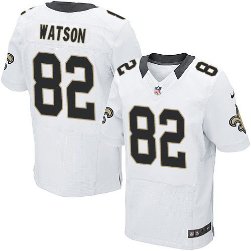 Nike New Orleans Saints #82 Benjamin Watson White Men's Stitched NFL Elite Jersey