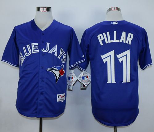 Toronto Blue Jays #11 Kevin Pillar Blue Cool Base Stitched MLB Jersey
