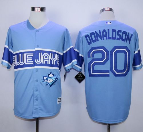 Toronto Blue Jays #20 Josh Donaldson Light Blue Exclusive New Cool Base Stitched MLB Jersey