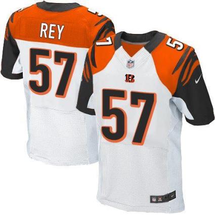 Nike Cincinnati Bengals #57 Vincent Rey White Men's Stitched NFL Elite Jersey