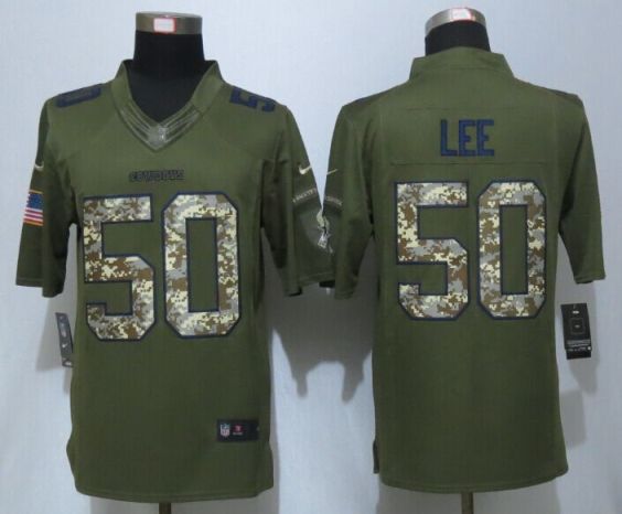 Nike Dallas Cowboys #50 Sean Lee Green Salute To Service Limited Jersey